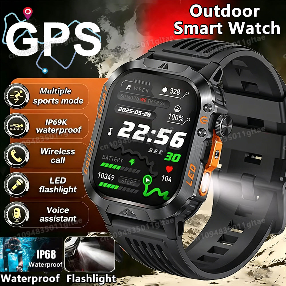 Phase Esports & Gaming Festival - Novo Smartwatch Militar 2026 Masculino 3ATM