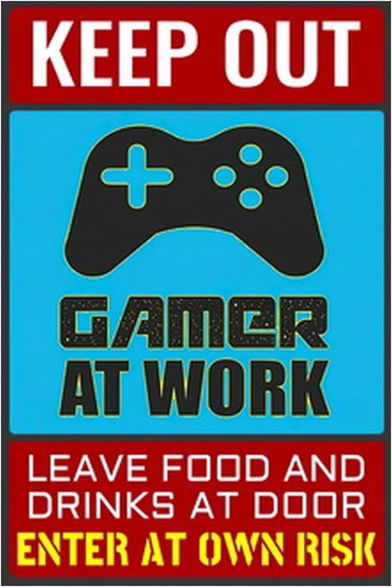 Video Gaming & Esports Usd Acc - Placa de metal com imagem de