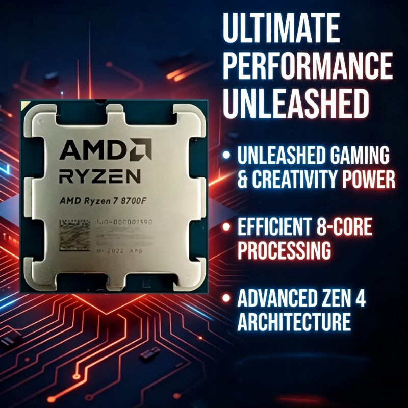 Processador AMD Ryzen 7 8700F  - Esports Gaming Pc Build avaliação e preço