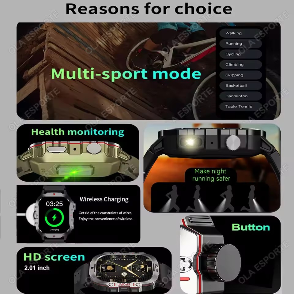 Novo Smartwatch Militar 2026 M - Phase Esports & Gaming Festival avaliação e preço