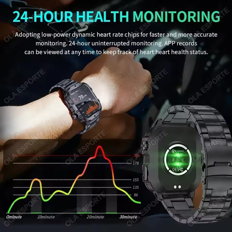 Novo Smartwatch Militar 2026 M - Phase Esports & Gaming Festival avaliação e preço